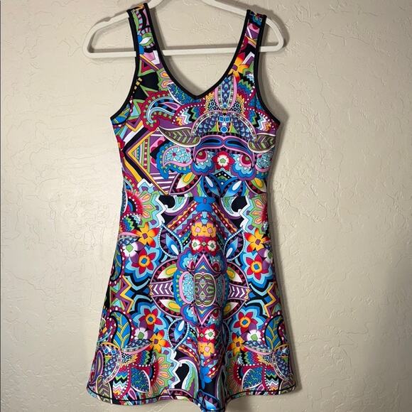 Johnny Was Women's Bee Active Fit-And-Flare Tennis Dress size large. NWOT - Picture 1 of 10